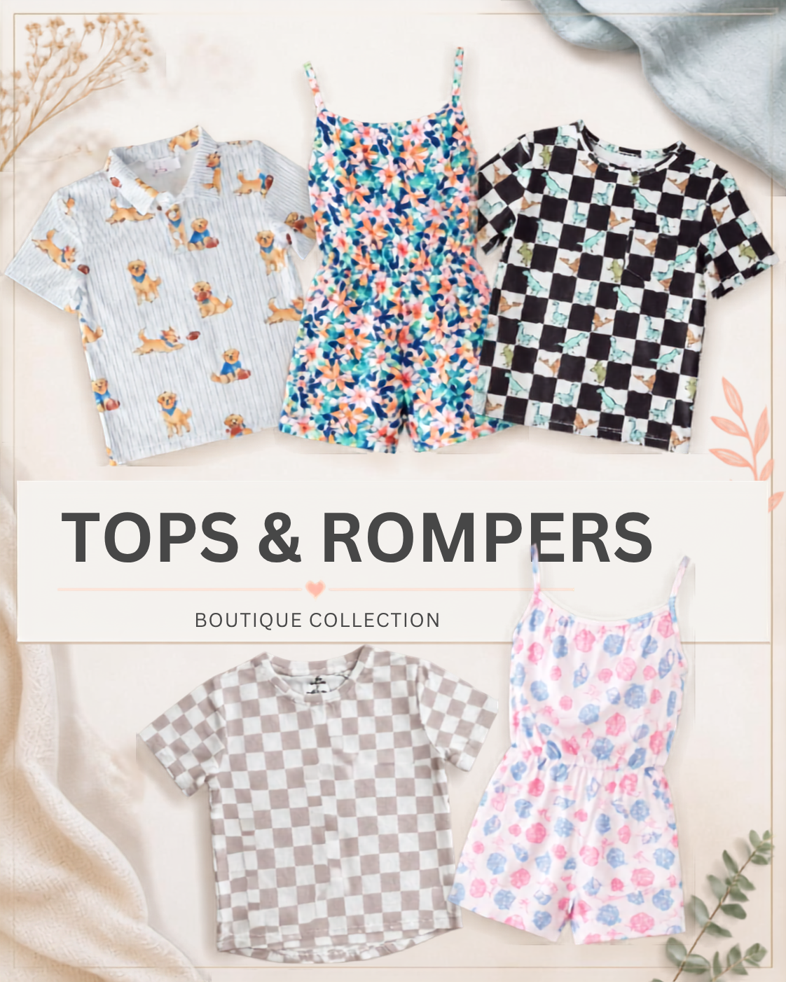 Tops & Rompers (Toddler & Children)
