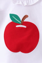 Blue Apple Applique Skorts Set