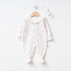 Lilac Bow Romper Set