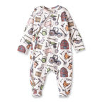 Farmer's Market Baby Zipper Romper – Soft Bamboo One-Piece