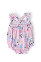 Beachside Bows Ruffle Cross Back Romper