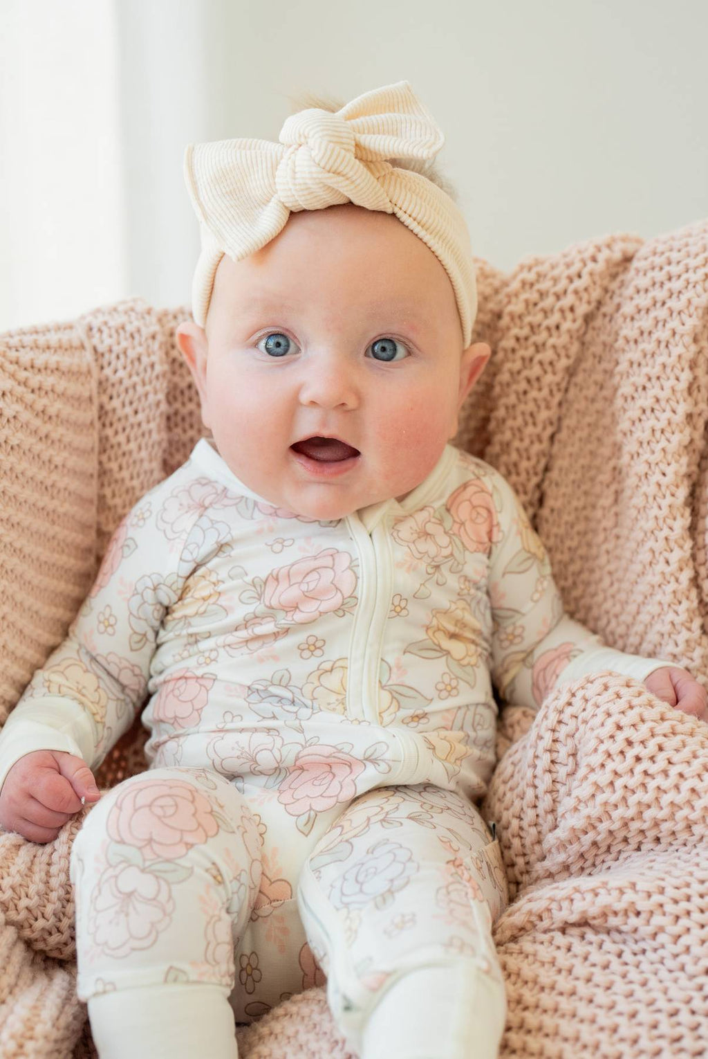 Blue Pastel Floral Zippy