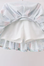 Floral Print Skorts Set