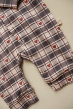 Heart Plaid Onesie