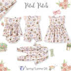 Petal Patch Baby Girl Dress – Bamboo & Eyelet Garden Dress
