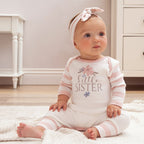 Little Sister Cotton Romper- Baby Girl